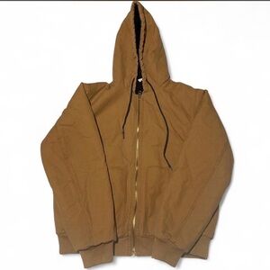 Men's Tan Zip-Up Sweater